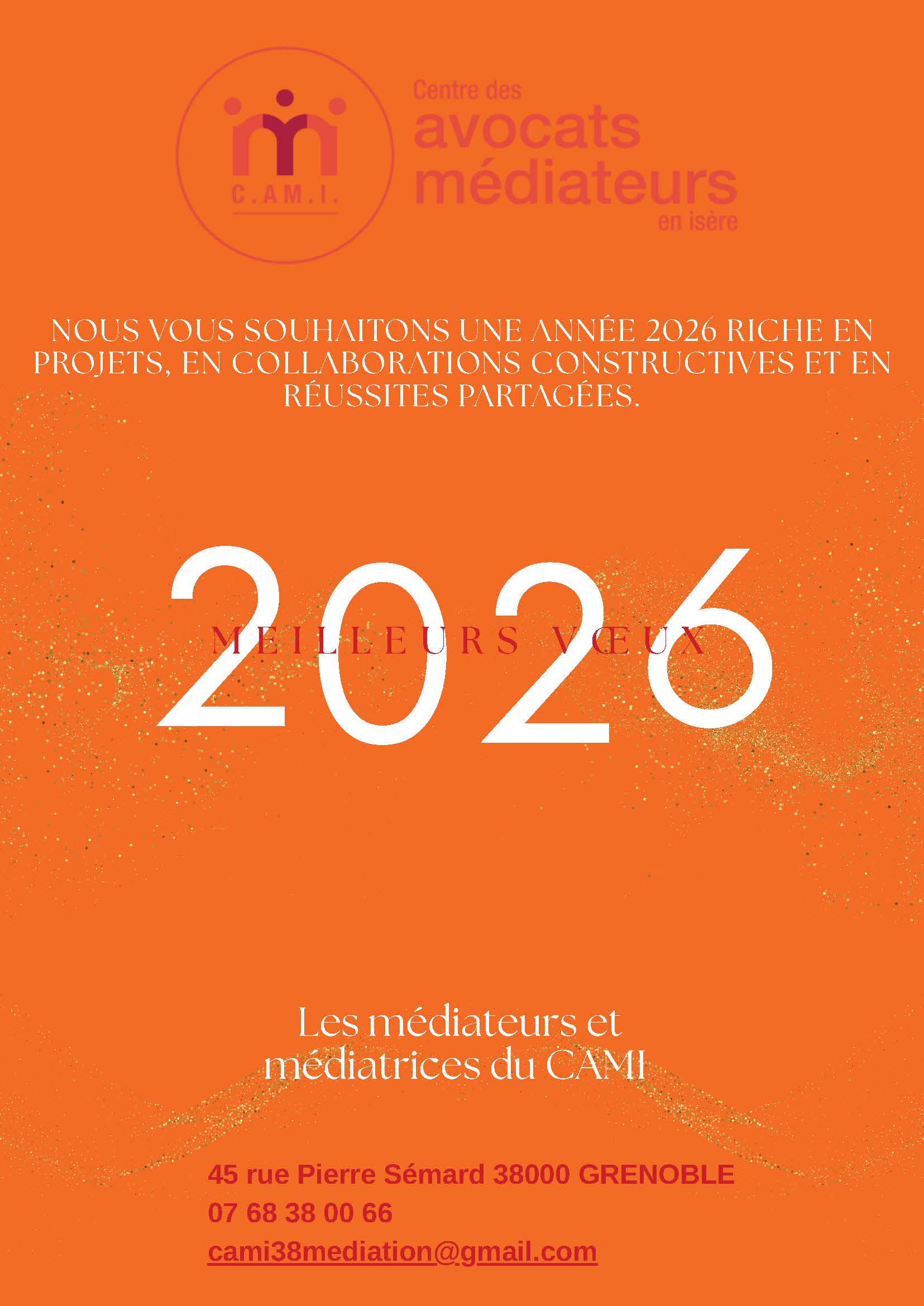 meilleurs vœux CAMI 2026