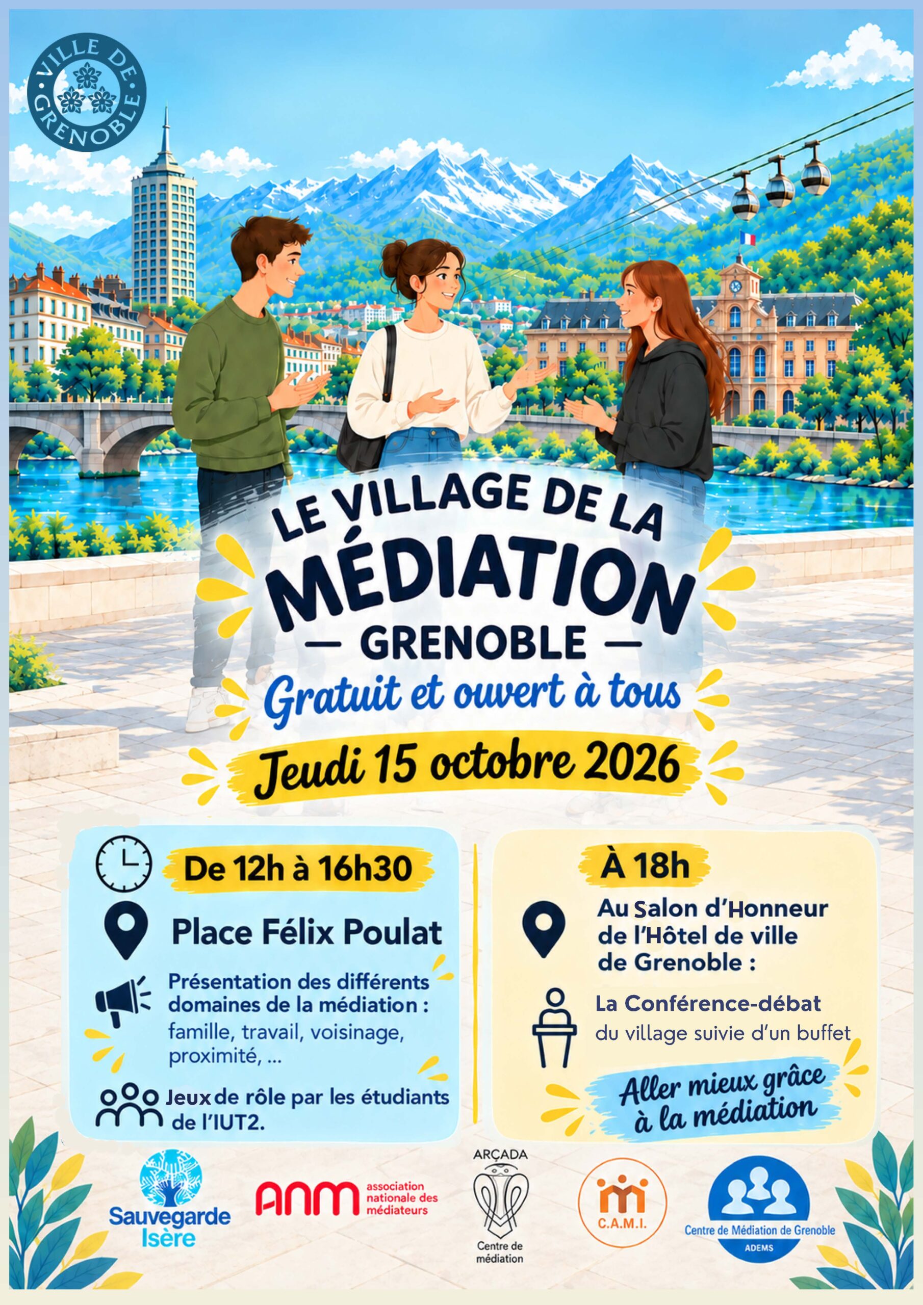 Affiche Village Médiation 2026
