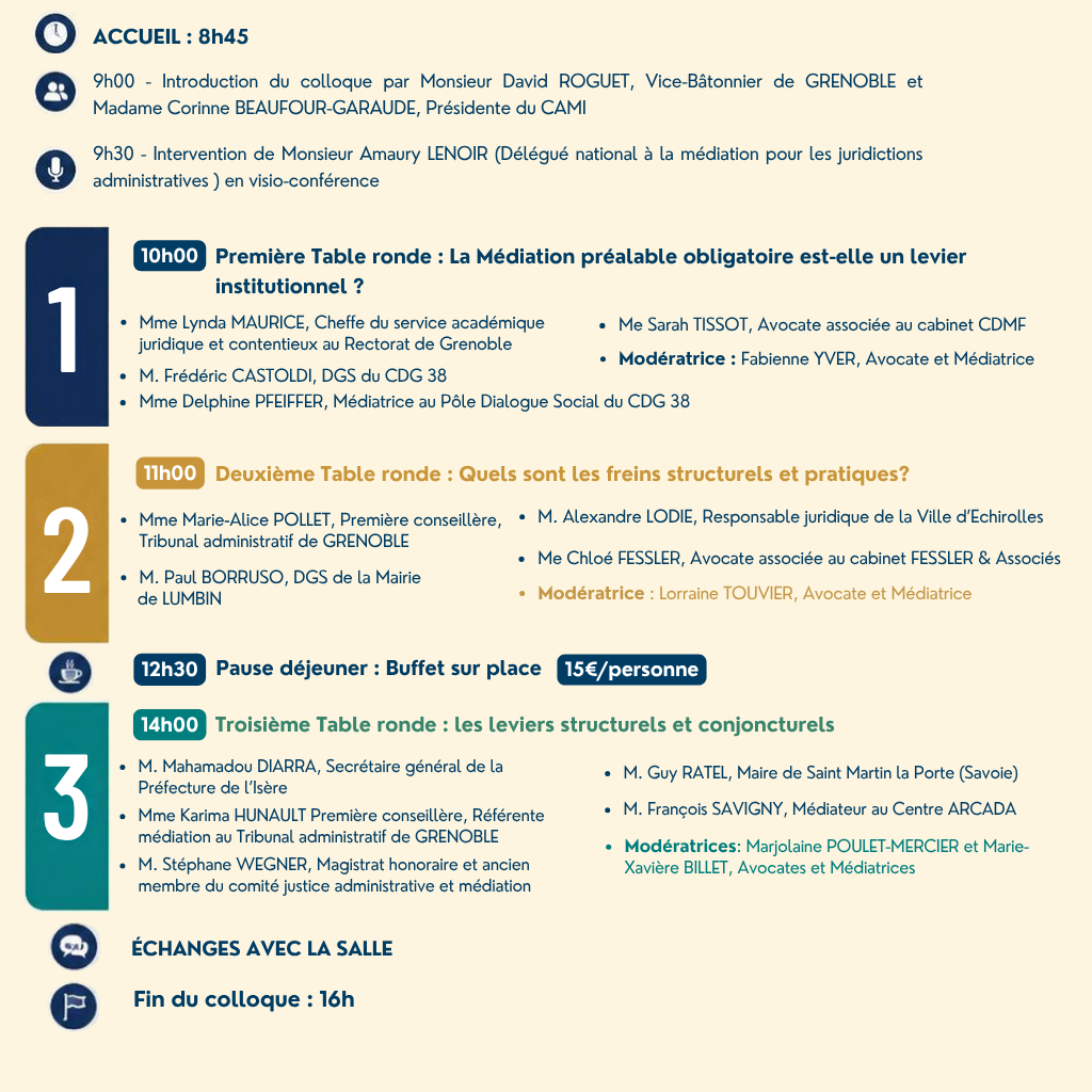 https://www.billetweb.fr/mediation-administrative Programme colloque médiation administrative